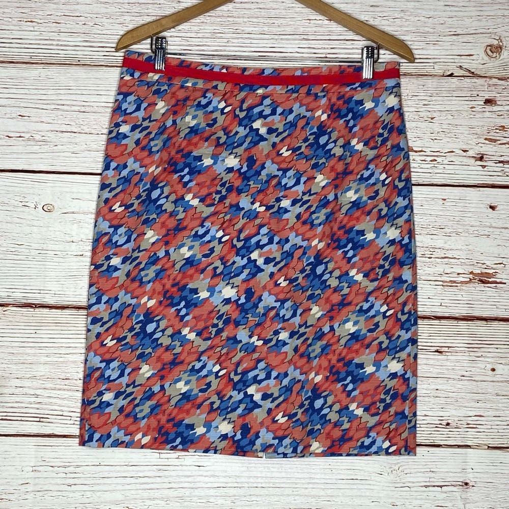 Boden Watercolor Pencil Skirt Sz 10